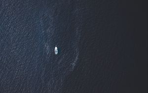 Preview wallpaper boat, boats, sea, view from above