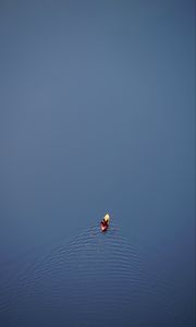 Preview wallpaper boat, canoe, aerial view, water