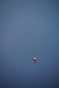 Preview wallpaper boat, canoe, aerial view, water