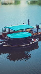 Preview wallpaper boat, dock, pier, lake