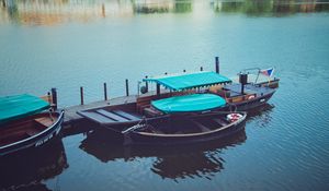 Preview wallpaper boat, dock, pier, lake