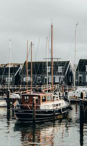 Preview wallpaper boat, dock, port
