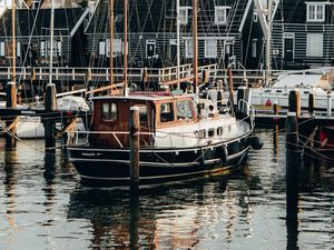 Preview wallpaper boat, dock, port
