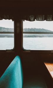 Preview wallpaper boat, interior, window, view