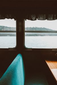Preview wallpaper boat, interior, window, view