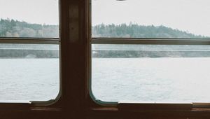 Preview wallpaper boat, interior, window, view