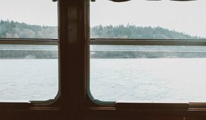 Preview wallpaper boat, interior, window, view