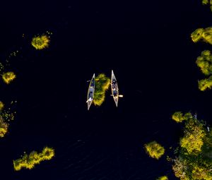 Preview wallpaper boat, kayak, sea, aerial view