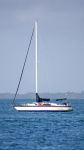 Preview wallpaper boat, mast, sea