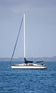 Preview wallpaper boat, mast, sea