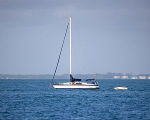 Preview wallpaper boat, mast, sea