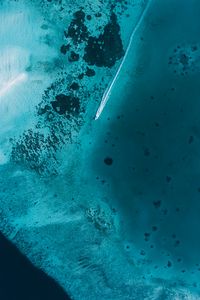 Preview wallpaper boat, ocean, aerial view, water