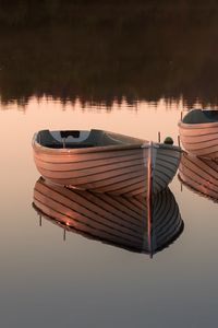 Preview wallpaper boat, reflection, lake, nature, silence