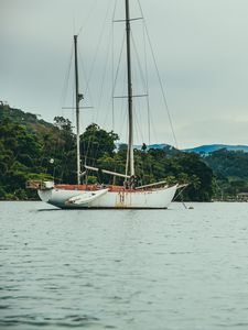 Preview wallpaper boat, river, sea