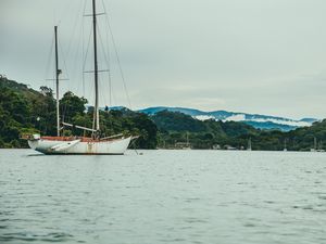 Preview wallpaper boat, river, sea