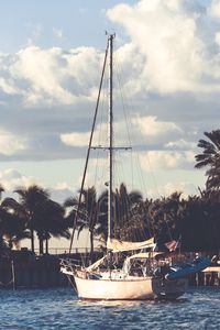 Preview wallpaper boat, sail, pier, sea