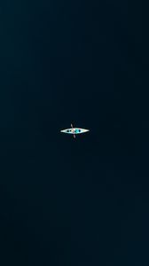 Preview wallpaper boat, sea, aerial view, minimalism
