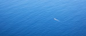 Preview wallpaper boat, sea, aerial view, water, minimalism