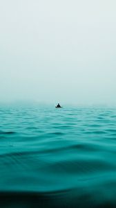 Preview wallpaper boat, sea, alone, solitude