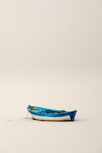 Preview wallpaper boat, snow, winter, minimalism, white