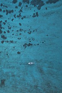 Preview wallpaper boat, water, aerial view, height, view
