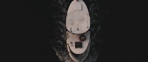 Preview wallpaper boat, water, aerial view