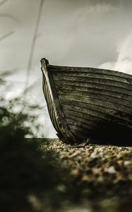 Preview wallpaper boat, wooden, shore