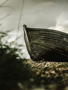 Preview wallpaper boat, wooden, shore