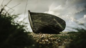 Preview wallpaper boat, wooden, shore