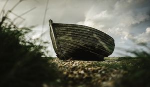 Preview wallpaper boat, wooden, shore