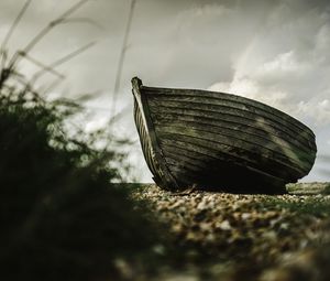 Preview wallpaper boat, wooden, shore