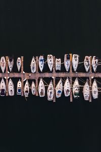 Preview wallpaper boats, pier, aerial view