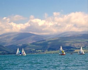 Preview wallpaper boats, sails, sea