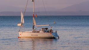 Preview wallpaper boats, sails, sea, horizon