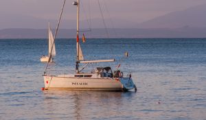 Preview wallpaper boats, sails, sea, horizon