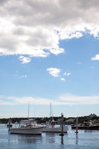 Preview wallpaper boats, sea, bay, masts