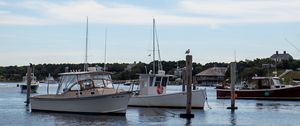 Preview wallpaper boats, sea, bay, masts