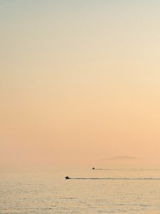 Preview wallpaper boats, sea, minimalism