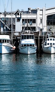 Preview wallpaper boats, sea, port