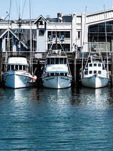 Preview wallpaper boats, sea, port