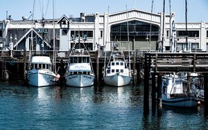 Preview wallpaper boats, sea, port