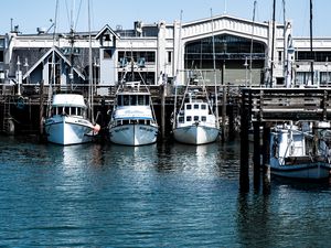 Preview wallpaper boats, sea, port