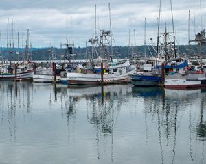 Preview wallpaper boats, ships, bay, pier