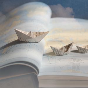 Preview wallpaper boats, ships, paper, origami