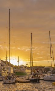 Preview wallpaper boats, ships, pier, bay