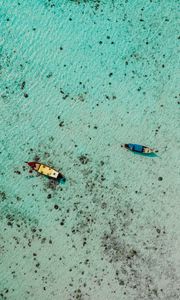 Preview wallpaper boats, water, aerial view