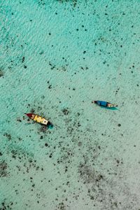 Preview wallpaper boats, water, aerial view