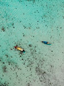 Preview wallpaper boats, water, aerial view