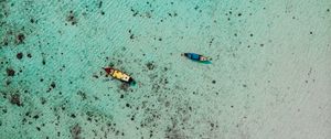 Preview wallpaper boats, water, aerial view