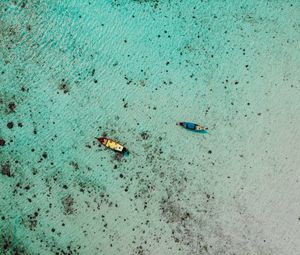 Preview wallpaper boats, water, aerial view